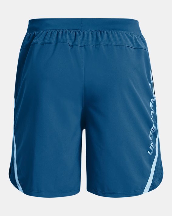 Men's UA Launch 7'' Graphic Shorts, Blue, pdpMainDesktop image number 7